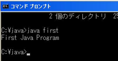 javaコマンドで実行2