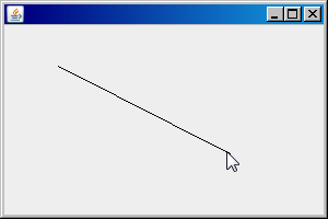 Swingで作成した画面にdrawLineメソッドで自由な位置に線を引く