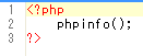 phpinfoのコード