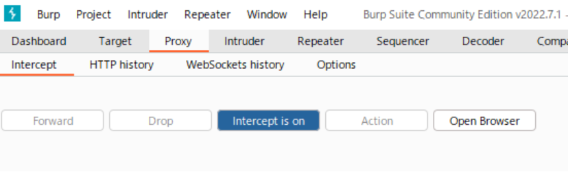 Intercept is on